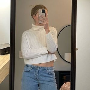 Cozy, white turtleneck sweater from asos